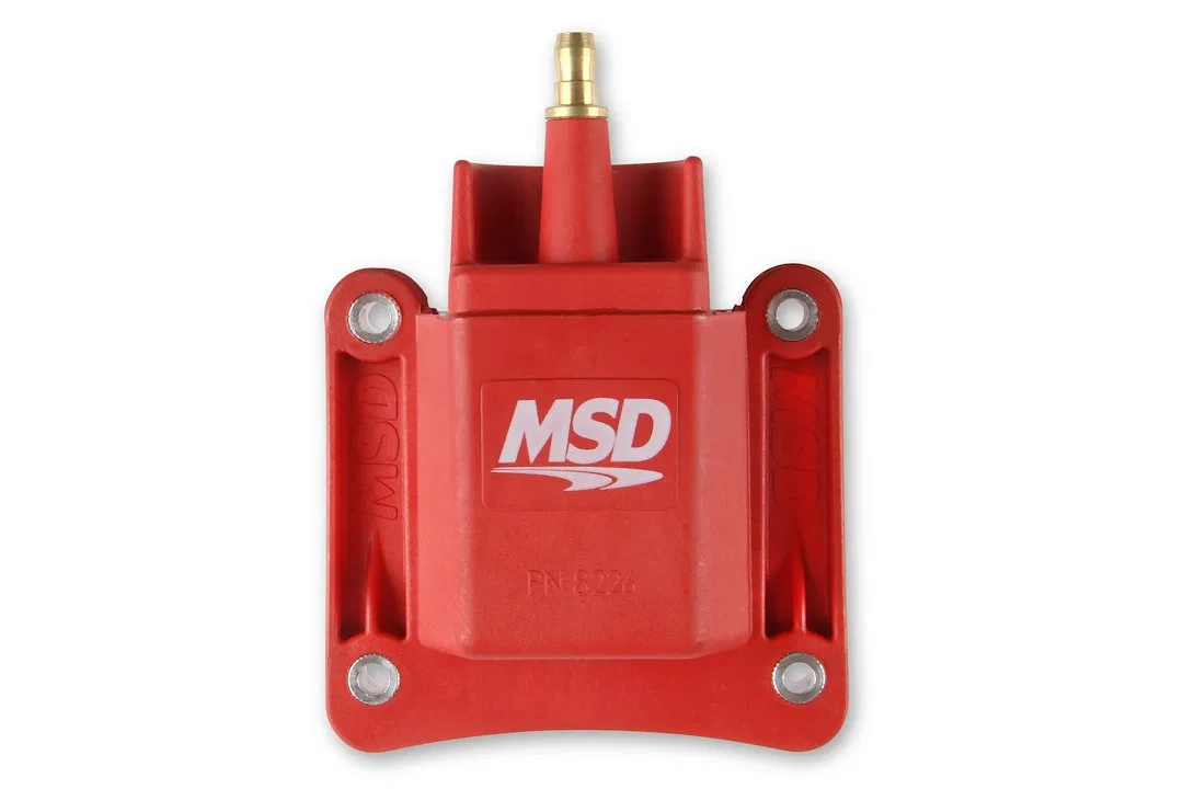 8226 – MSD CO. Ignition Coil, GM Dual Connector 44000 Volts 0.68 Ohms Primary Resistance/4.8K Ohms Secondary Resistan...